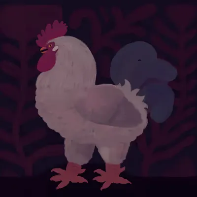 Evolving Art - Rooster Ev. 1