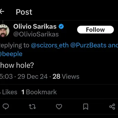 show hole?