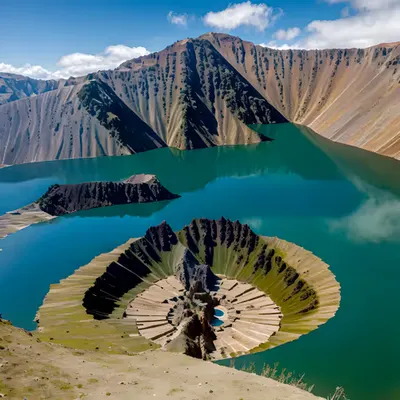 Quilotoa Crater Lake, Ecuador