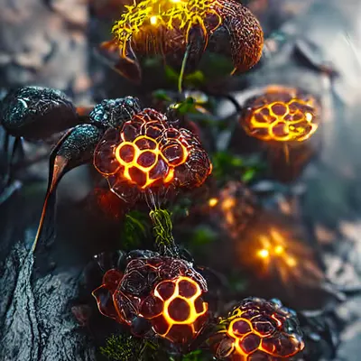 04: Ganymede Luminescent Osiris Mushrooms