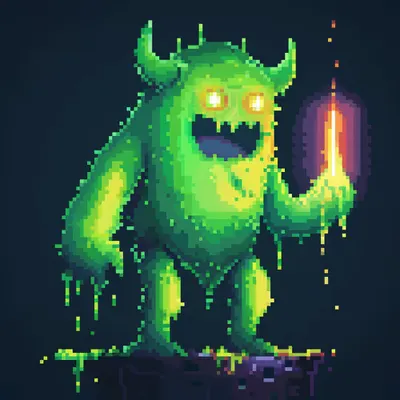 Neon Lamp Monsters on Base #11