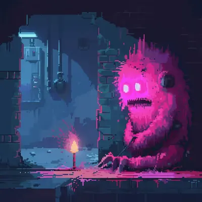 Neon Lamp Monsters on Base #18