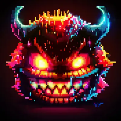 Neon Lamp Monsters on Base #27
