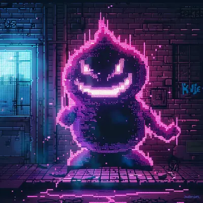 Neon Lamp Monsters on Base #41