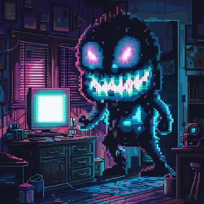 Neon Lamp Monsters on Base #5