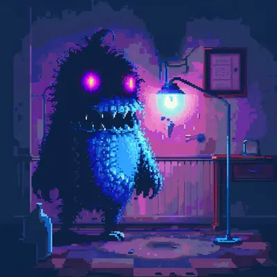 Neon Lamp Monsters on Base #6