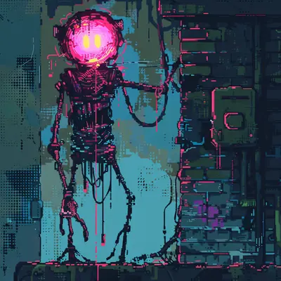 Neon Lamp Monsters on Base #9
