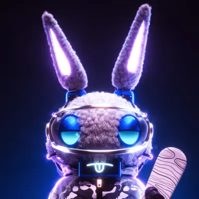 #22 HOPPER - SNOW BUNNY