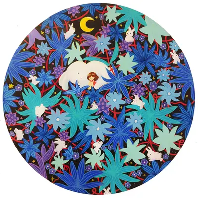 Rabbit hole (acrylic on canvas)