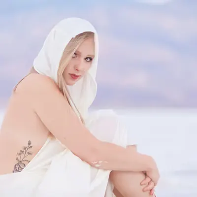 A Woman Dressed in White