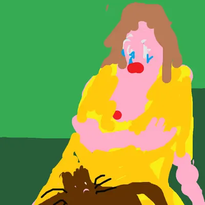 Woman and Cat