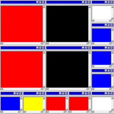 Mondrian's Desktop II #10