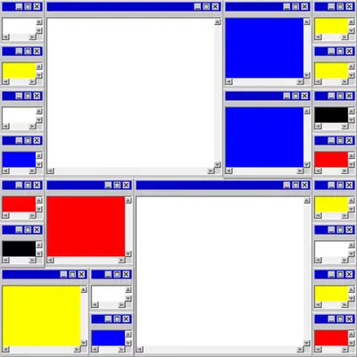 Mondrian's Desktop II #16