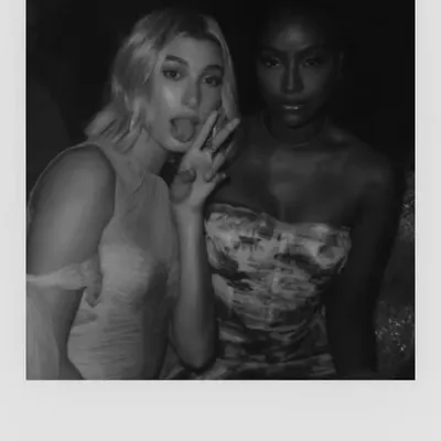 Hailey Bieber and Justine Skye