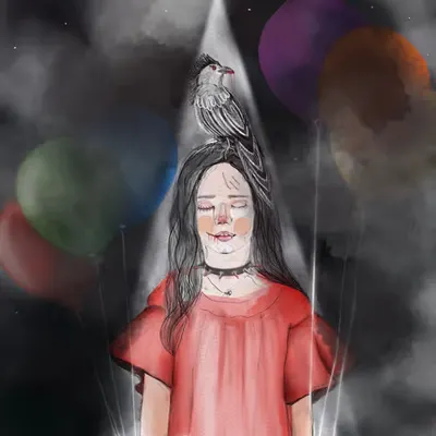 Faded balloons