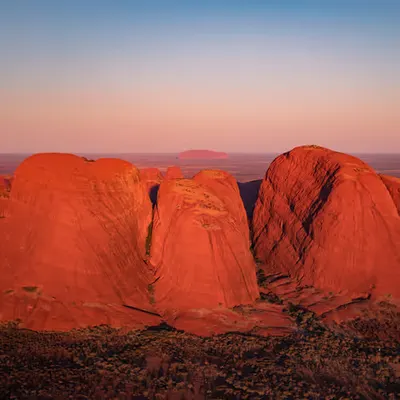 Kata Tjuta and Uluru