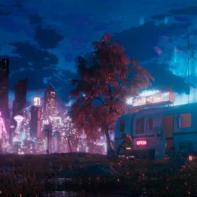 Civilization Outpost - Night