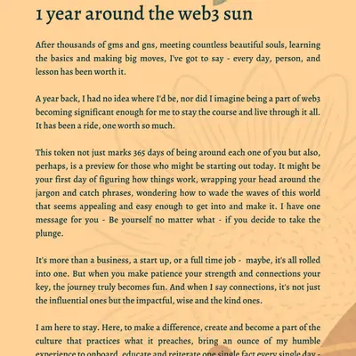 A Year Around Web3
