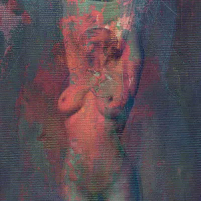 "A Woman Brushed Red , living in a world of Blue"