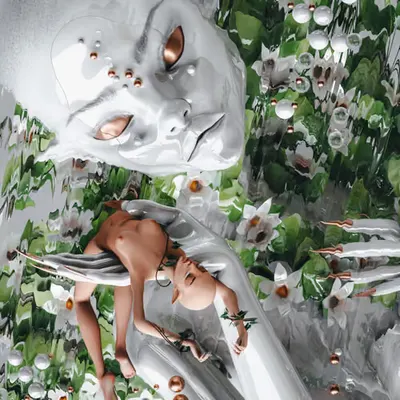 Pale dying flower