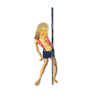 Stripper w/ French Fries for a Face