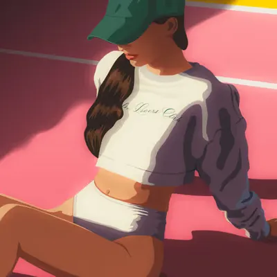 Green cap