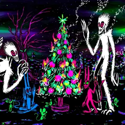 Burning Christmas Tree!