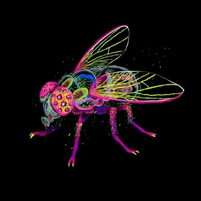 DE-2 Purple Legged Fly