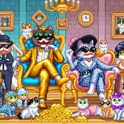 The $PEPECAT Family💚