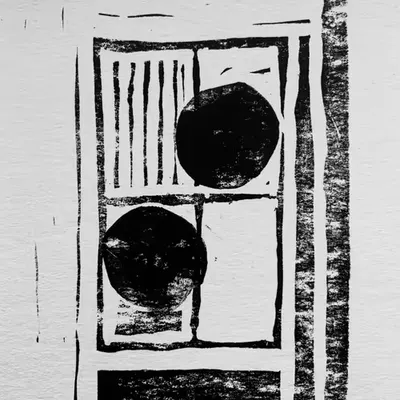 by a window.