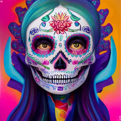 sugar skull #122
