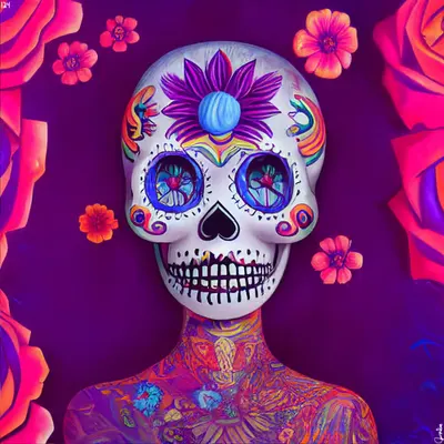 sugar skull #124