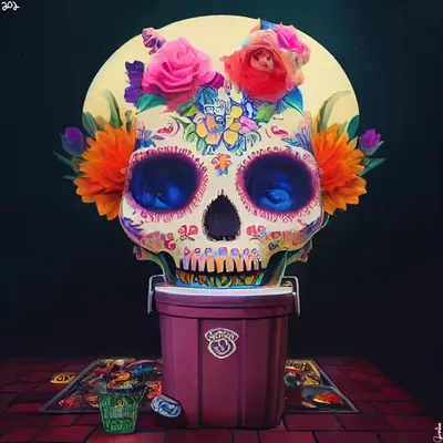 sugar skull #202