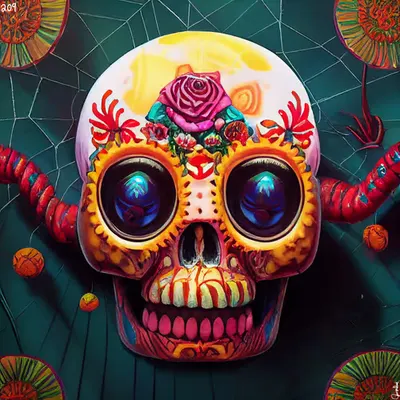 sugar skull #209