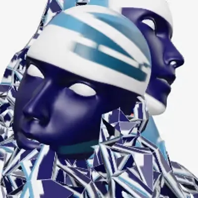 broken blue