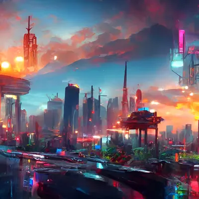 Artistic Cityscape