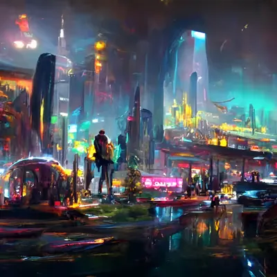 Neon Cityscape