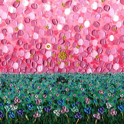 Colorful flower field
