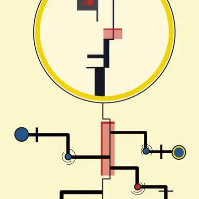 Bauhaus Faces: #036 - Limb Extension (Rare Red Body!)