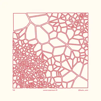 Voronoi Experiment #1 - Edition 3 of 8