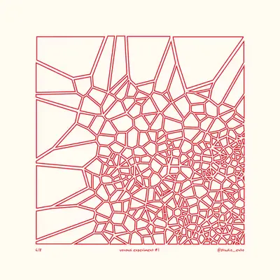 Voronoi Experiment #1 - Edition 6 of 8