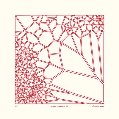 Voronoi Experiment #1 - Edition 7 of 8