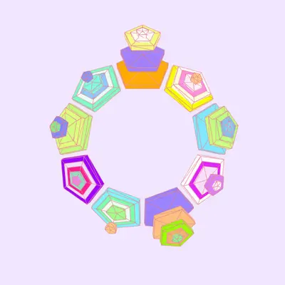 Pop Pentagon Circle