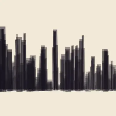The city looks harmless from so far away