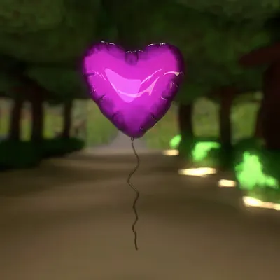 The Love Lane Purple Balloon