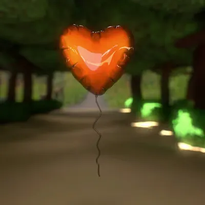 The Love Lane Orange Balloon