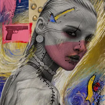 Girl with Spiral Earring