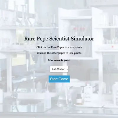 Rare Pepe Scientist Simulator