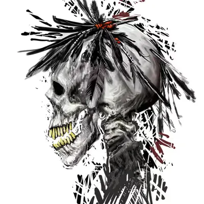 Feathered Skull