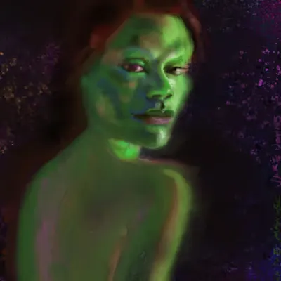 The Green Beauty from Outer Space